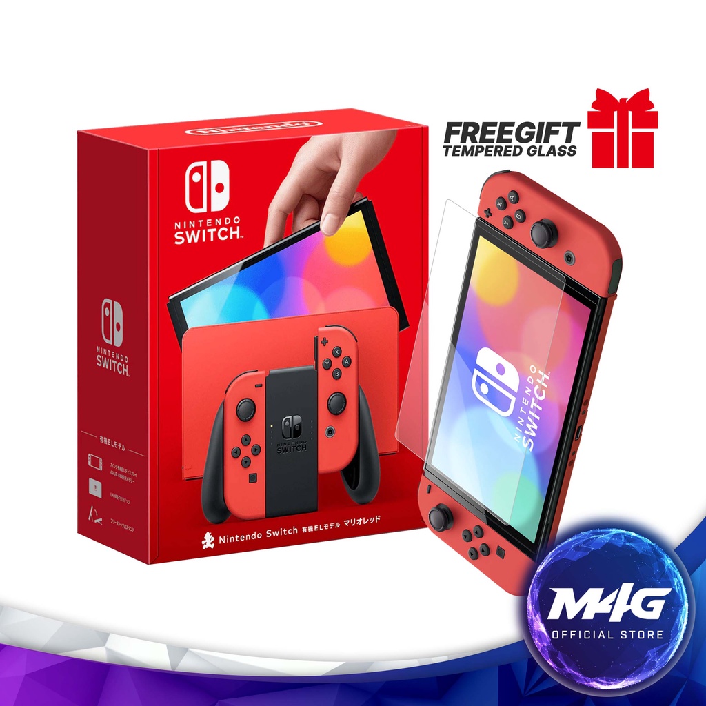 Nintendo Switch Oled Model Mario Red Edition Shopee Singapore