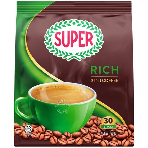 SUPER 3 In 1 Instant Coffee Low Fat Rich Shopee Singapore