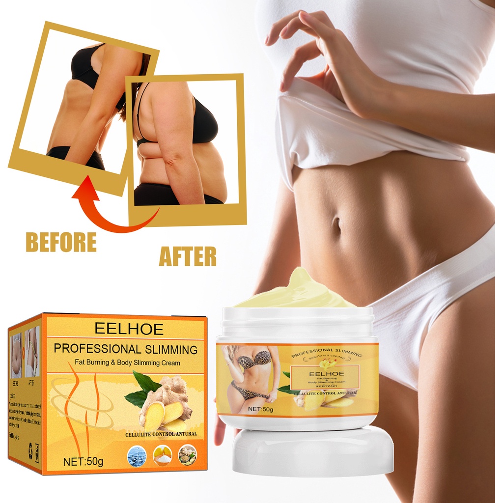 Slimming Cream, Ginger Fat Burning Cream, Navel Arm Leg Belly Fat Burning  Cream, Weight Loss Skin Firming Moisturizing Massage Gel for Cellulite,  Soothing, Relaxing, Tightening & Slimming (50g) 1.76 Ounce (Pack of 1)