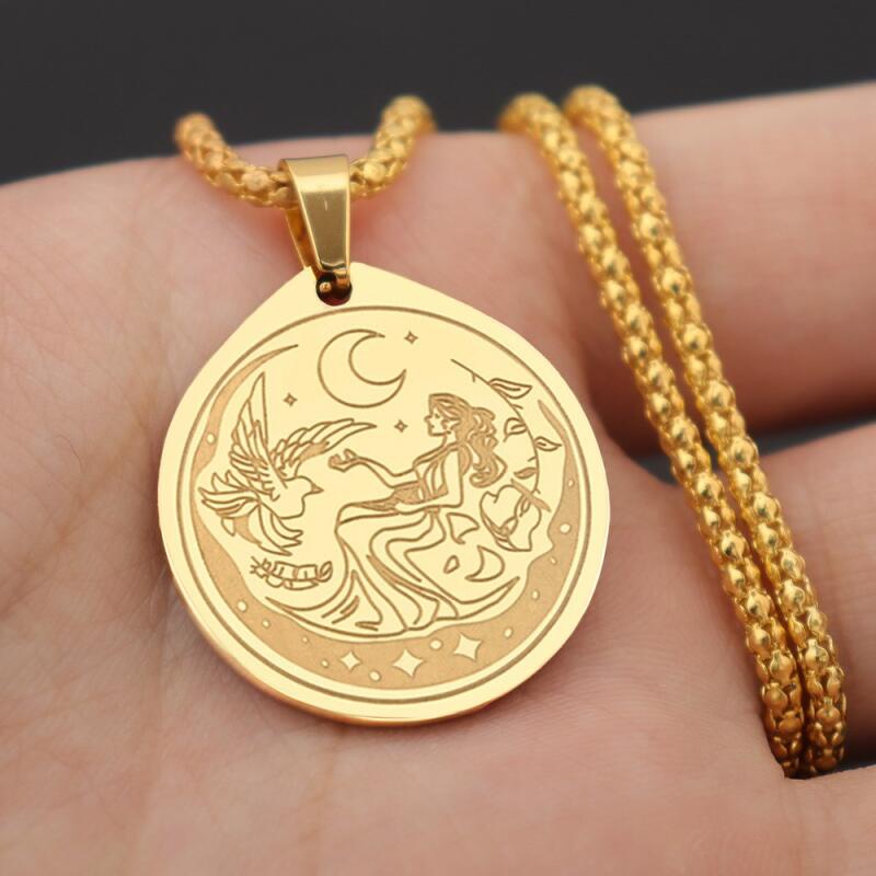 Gold chain pendant on sale price