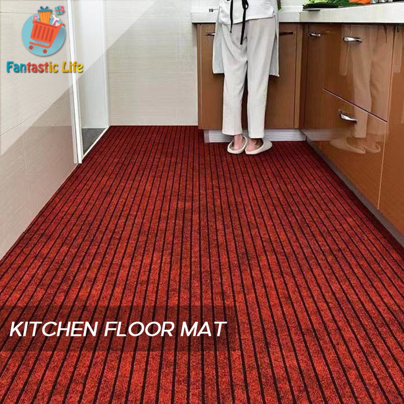 3 Colors Kitchen Mat Long Floor Mat Non-Slip Mat Oil-Proof Waterproof ...