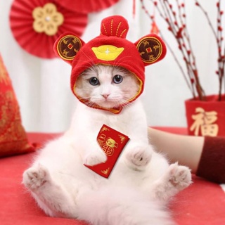 Funny Pet Cat Caps Cute Bear Ears Cat Hat Warm Plush Pet Headwear Cosplay  Photo Props Kitten Puppy Party Costume Cat Accessories