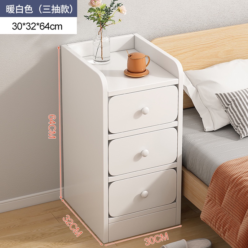 48H Shipping Small Rear Panel Modern Storage Bedroom Bedside Cabinet with Mini and Simple Ultra Narrow Bedside Table 1jet Shopee Singapore