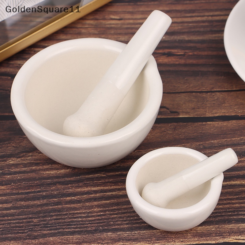 GG 60/80/100mm Mortar Pestle Spice Crusher Ceramics Bowl Tough Foods
