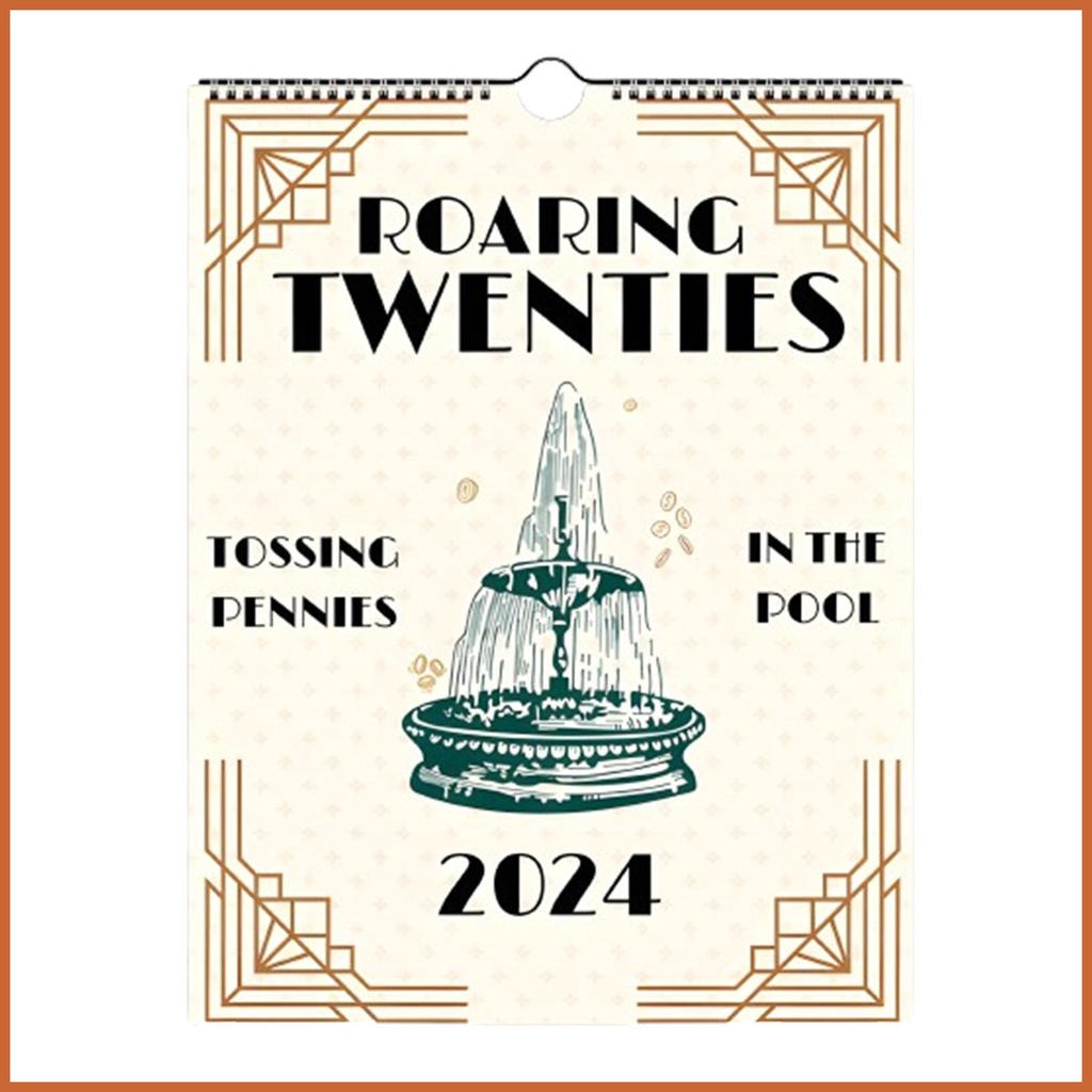 2024 Roaring Twenties Calendar for Wall Wall Calendar Jan 2024 Dec 2024 12  Monthly Calendar Planner Wall Calendar cingsg | Shopee Singapore