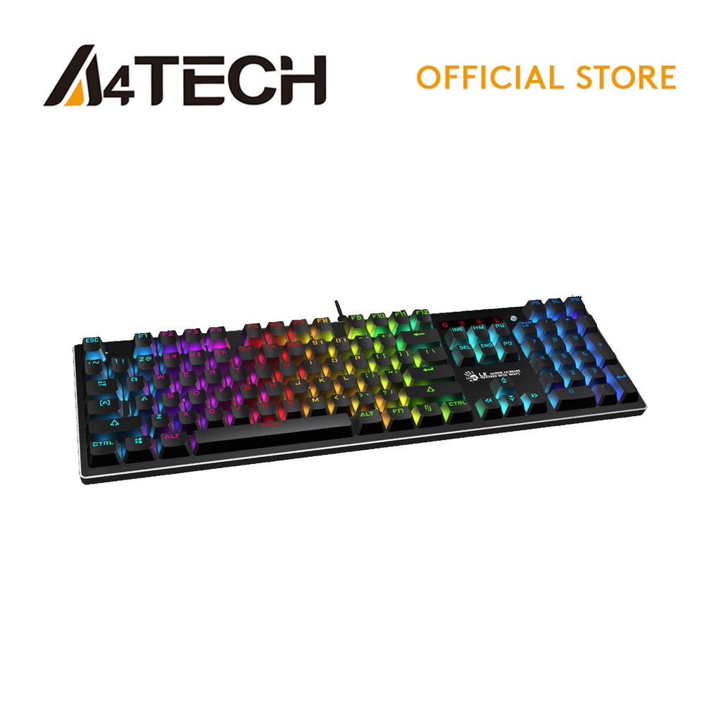 A4Tech Bloody B820R - Light Strike RGB Animation Gaming Keyboard (Blue ...