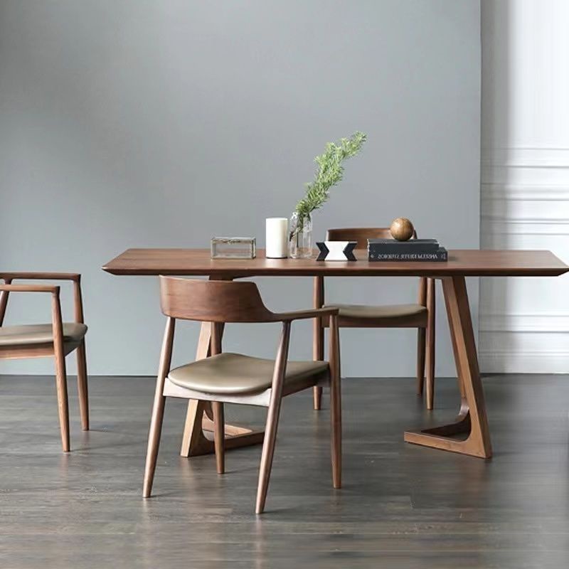 Nordic Simple Solid Wood Dining Table Its Negotiation Desk Office and ...