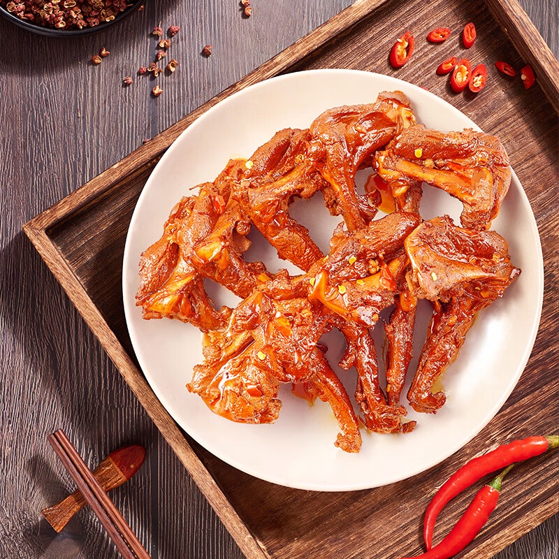 Ziyan Baiwei Chicken TwoPepper Duck Clavicle Marinated Duck Shelf