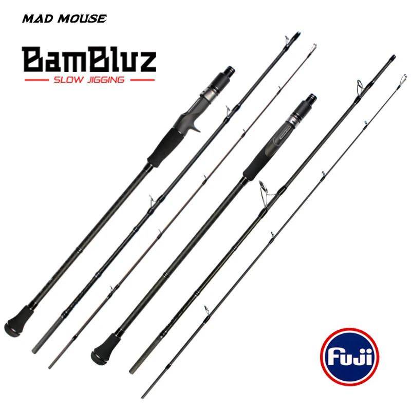 MADMOUSE Bambluz 3 Section Portable Slow Jigging Rod 1.9m Fuji Parts ...