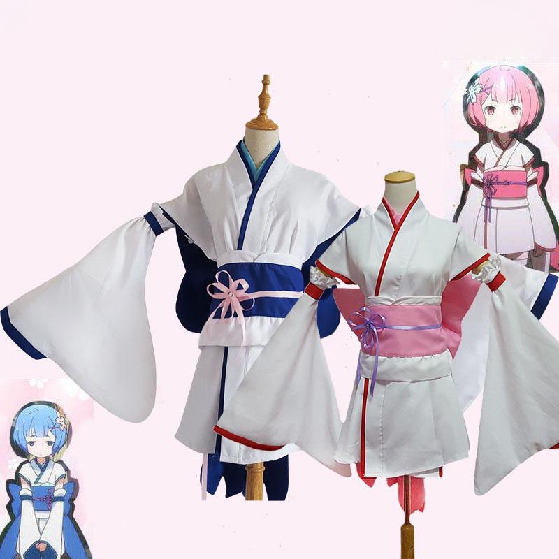 Re Zero Kara Hajimeru Isekai Seikatsu Cosplay Dress Childhood Rem and