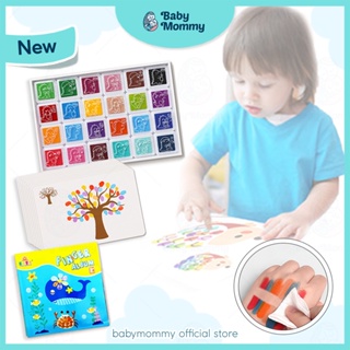 4pcs Rainbow Color Craft Ink Pad Colorful Inkpad Finger Palm Ink Stamps Kids DIY Graffiti Inkpad Colorful, Other