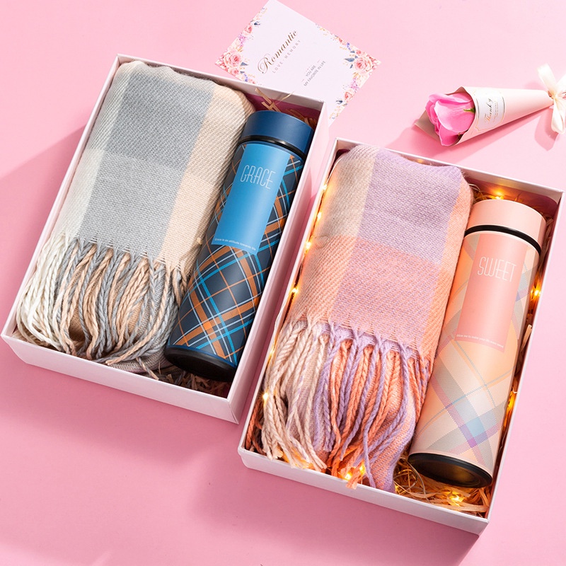 Scarf Water Bottle Gift Set / Birhday Gift Set / Suprise Box / Mothers