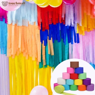 Rainbow Party Decorations Backdrop Color Crepe Paper Streamers for Unicorn  Party Supplies - China Paper Streamer and Streamer Garland price