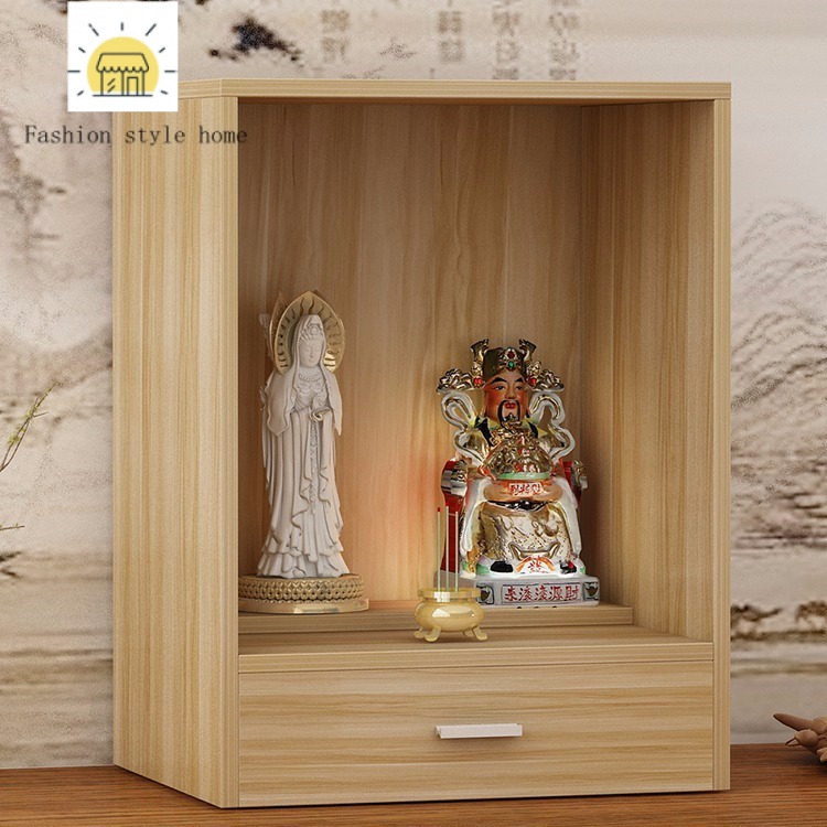 Buddha Shrine Clothes Closet with Door Worship Table Altar Buddha ...