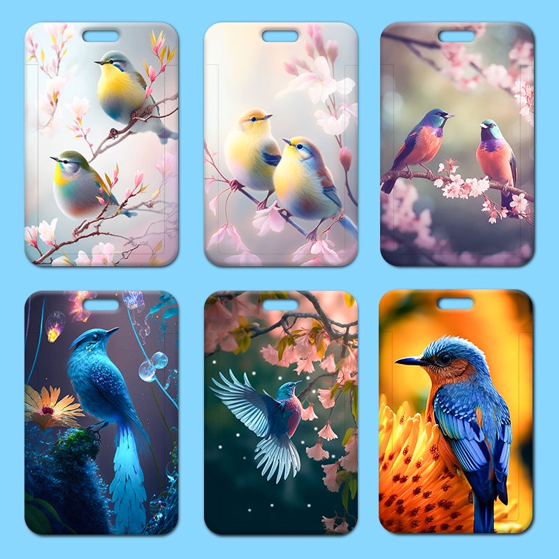 Healing Bird Bird Bird Card Holder Student Campus Card Meal Card Access ...