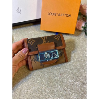 Louis Vuitton Dauphine compact wallet monogram canvas GHW