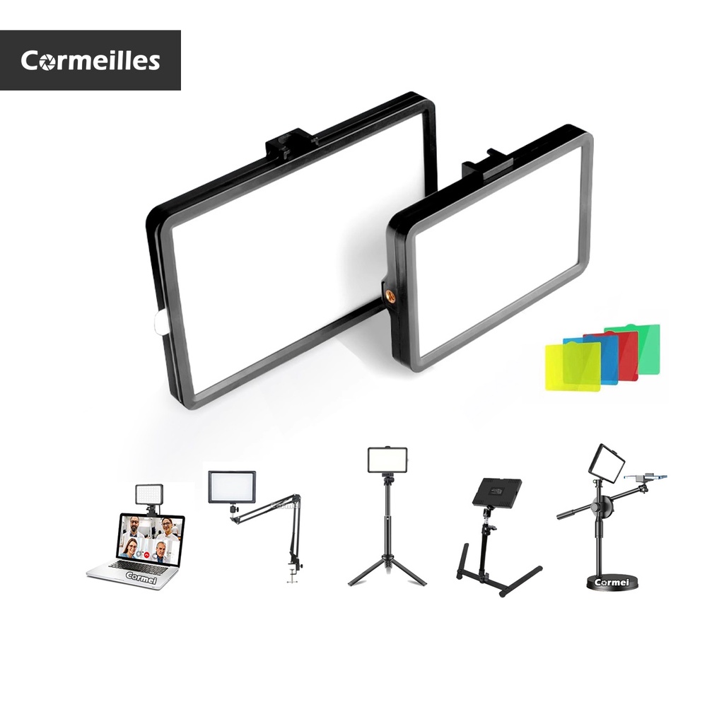 6inch Square Light With Tripod Stand Dimmable Led Light With RGB ...