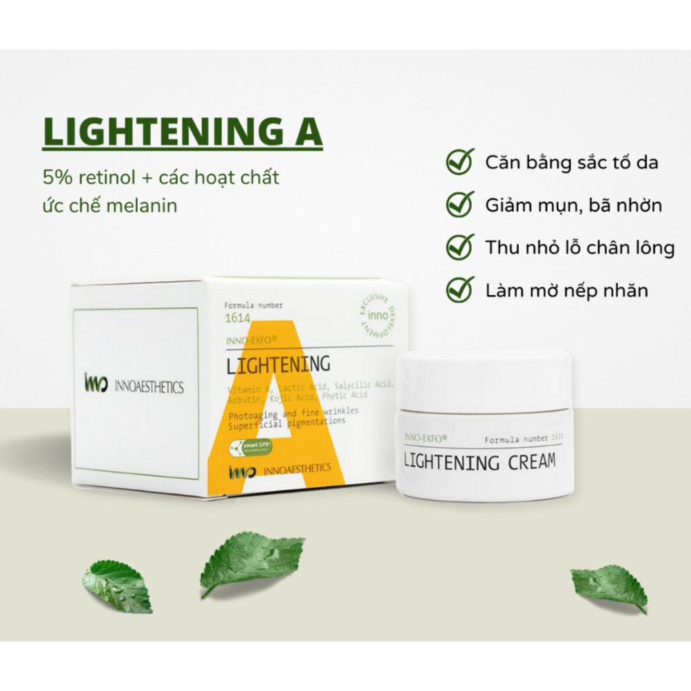 Inno LIGHTENING Active peel Cream Vitamin A 5% Innoaesthetics Inno ...