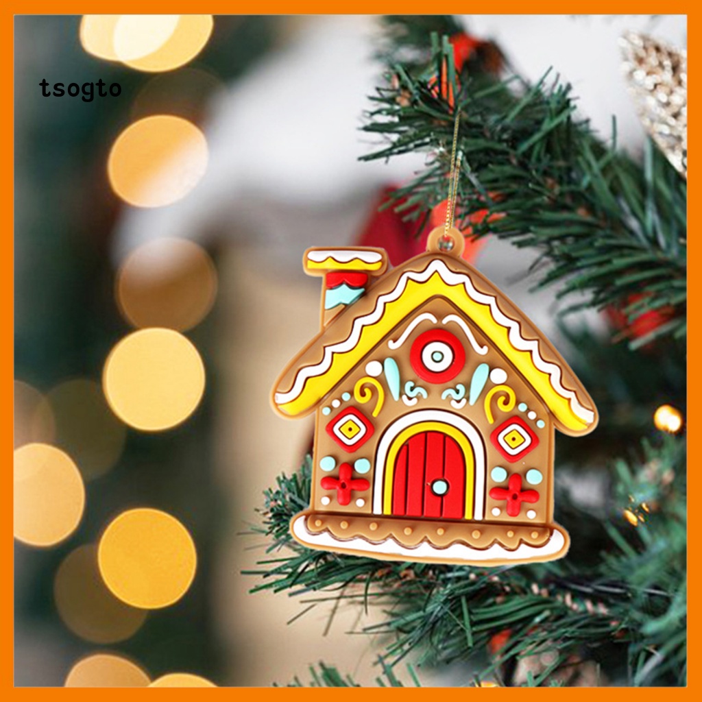 [TS] Washable Gingerbread House Ornament Realistic Gingerbread House