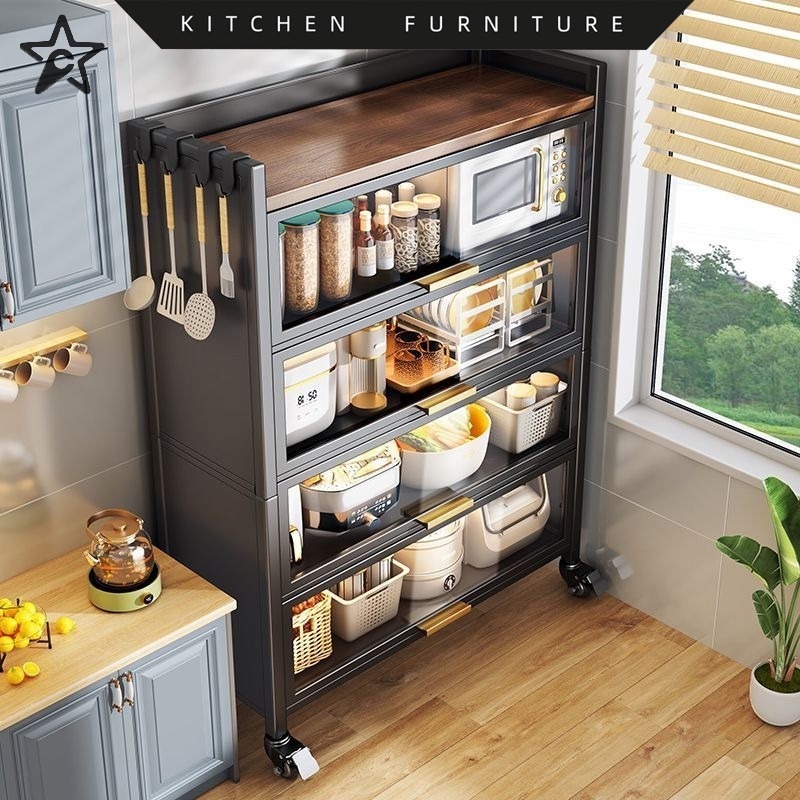 ZF Kitchen With Wheels Multilayer Storage