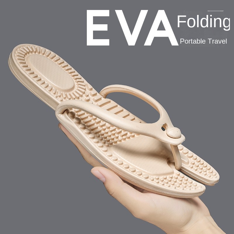 Women s flip flops eva foldable travel hotel massage couple