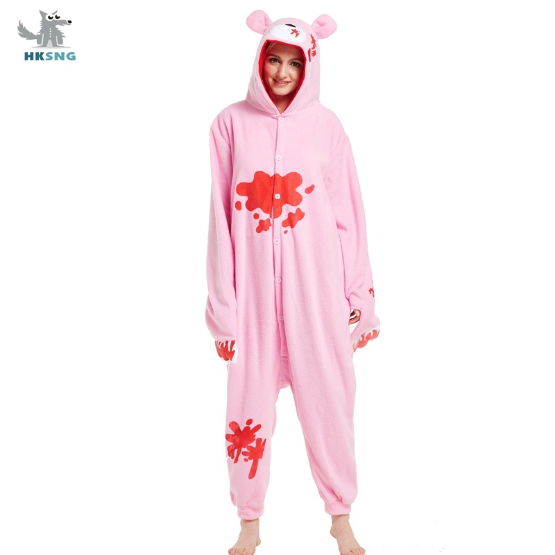 Kigurumi Adult Pink Gloomy Bear Onesies Cartoon Pajamas Animal
