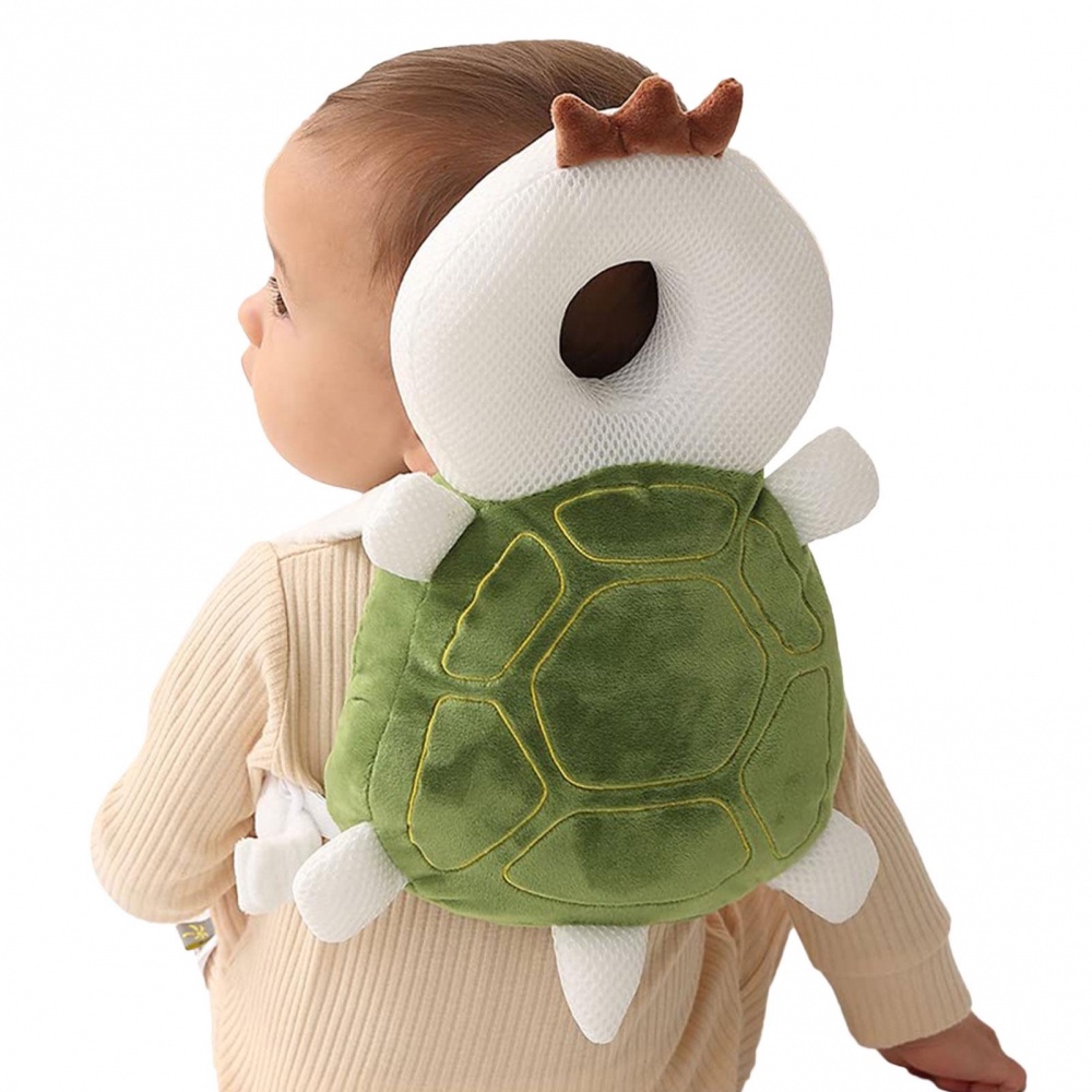 Baby Head Protector Backpack Pillow 1 3 Years Toddler Soft PP Cotton Protective Cushion Adjustable Infant Crawling Safety Pad Backpack Turtle Shopee Singapore