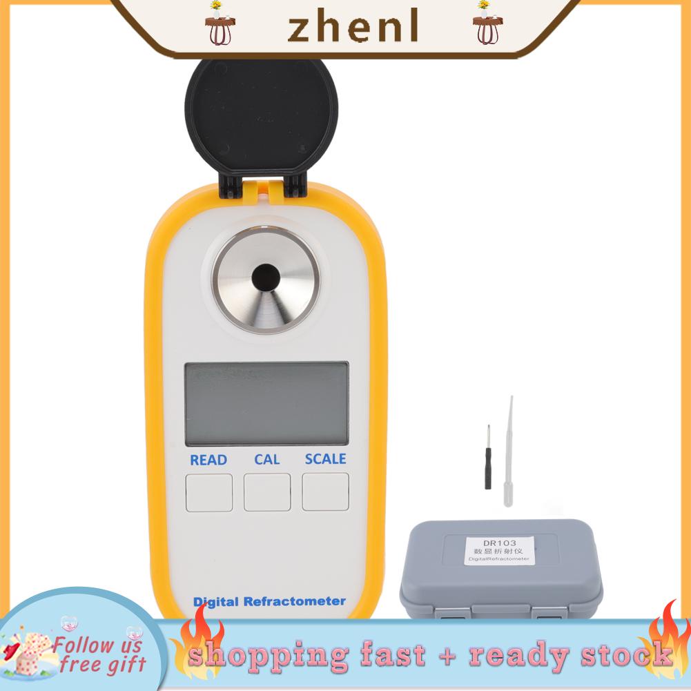 Zhenl Digital Refractometer Light And Accurate Easy Calibration Brix