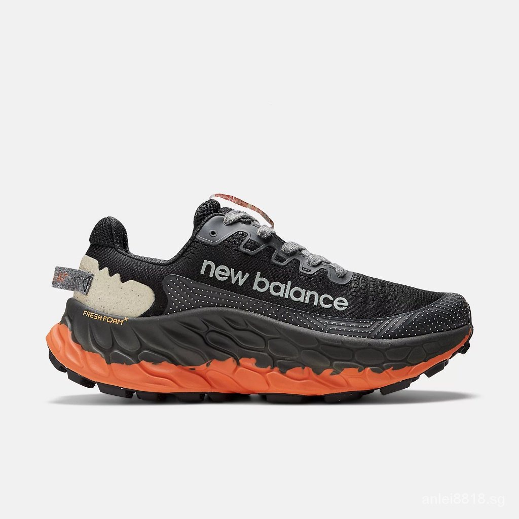 New Balance Fresh Foam X trail more V3 men's black/cayenne Shopee