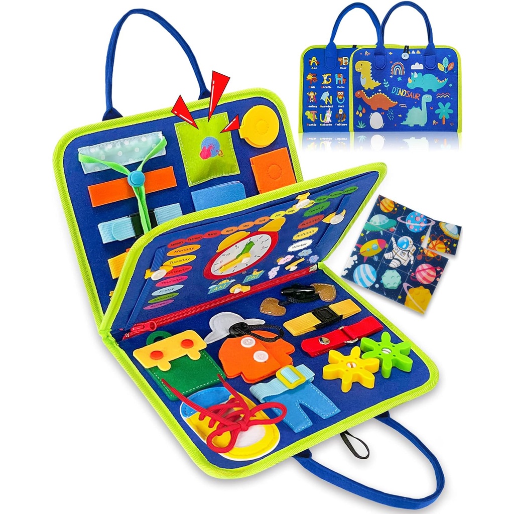 Busy Board Montessori Toys for Year Old Boys & Girls