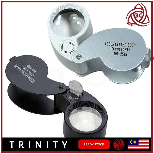 Mini Pocket Folding Jewelry Magnifier Magnifying Glass HD Eye