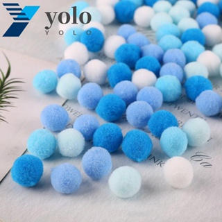 500pcs Glitter Pompoms 10mm Mixed Soft Pom Poms Balls Sewing Fabric Pompom  Craft