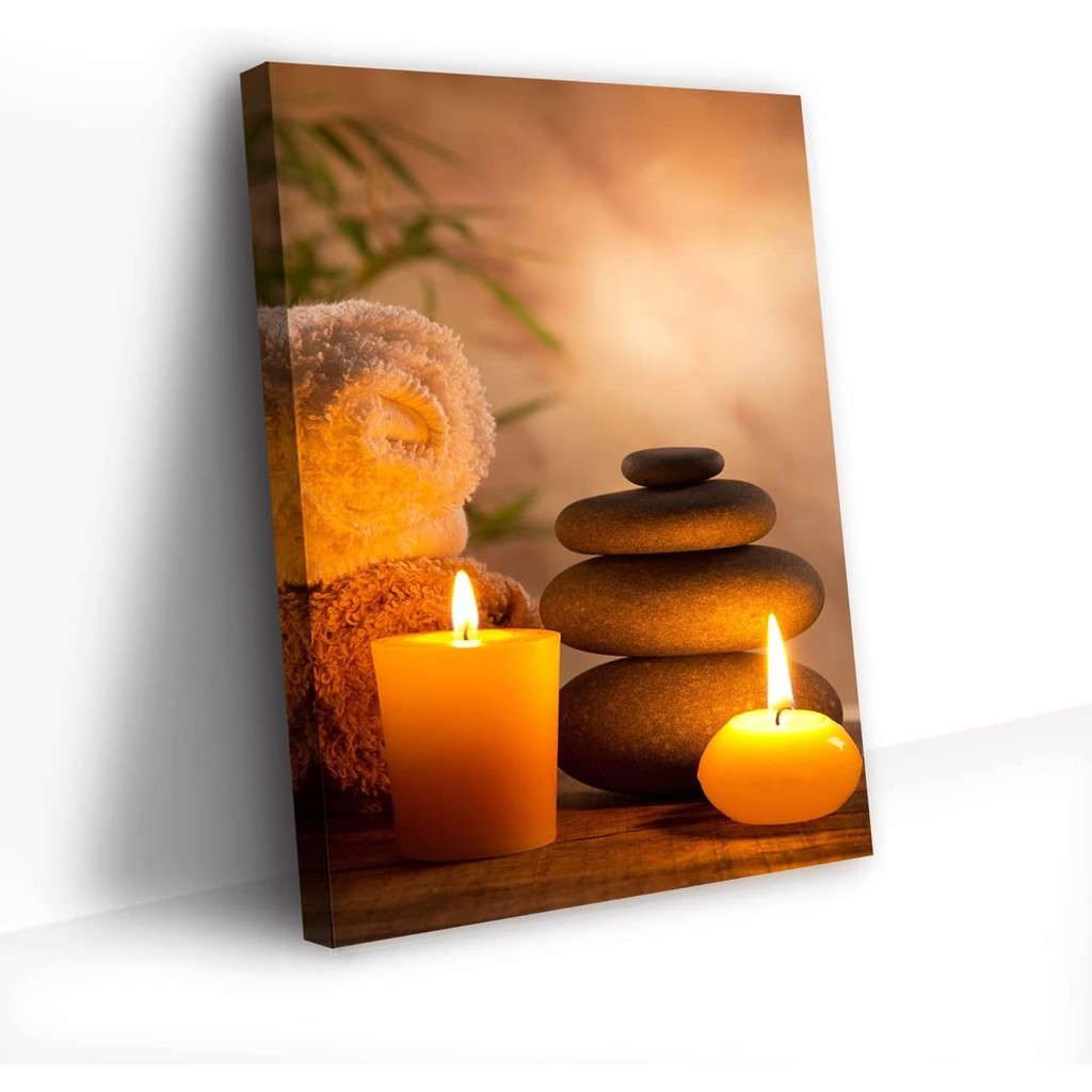 Zen Canvas Wall Art Print Zen Stone Wall Decor Spa Painting Massage ...