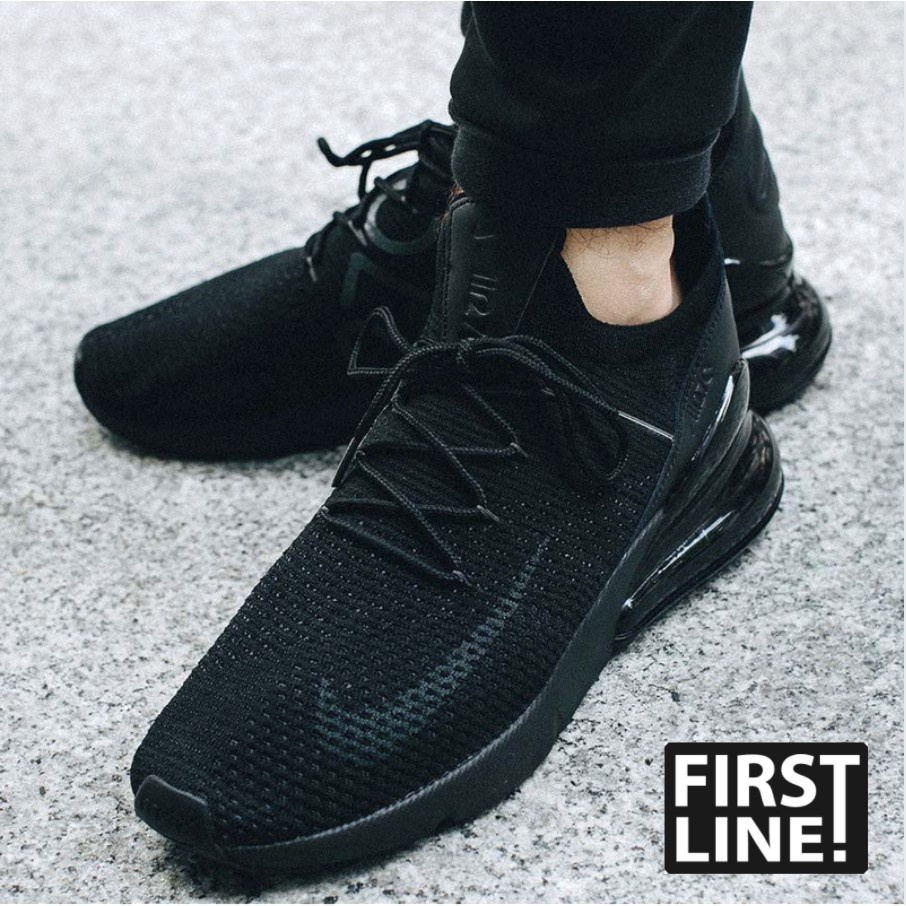 Nike air max 270 flyknit triple black hot sale release date