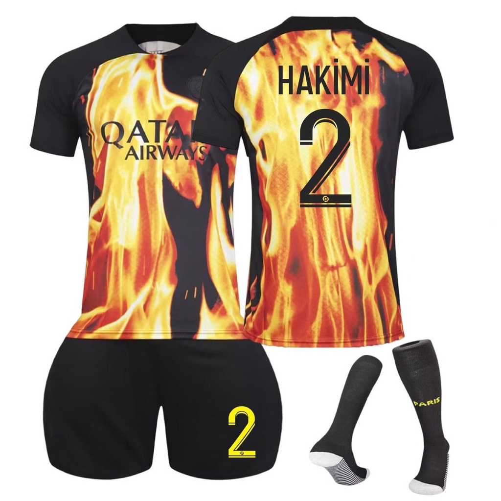 Paris Saint-Germain Nike Away Dri Fit Adv Match Shirt 2023-24 with Hakimi 2  printing