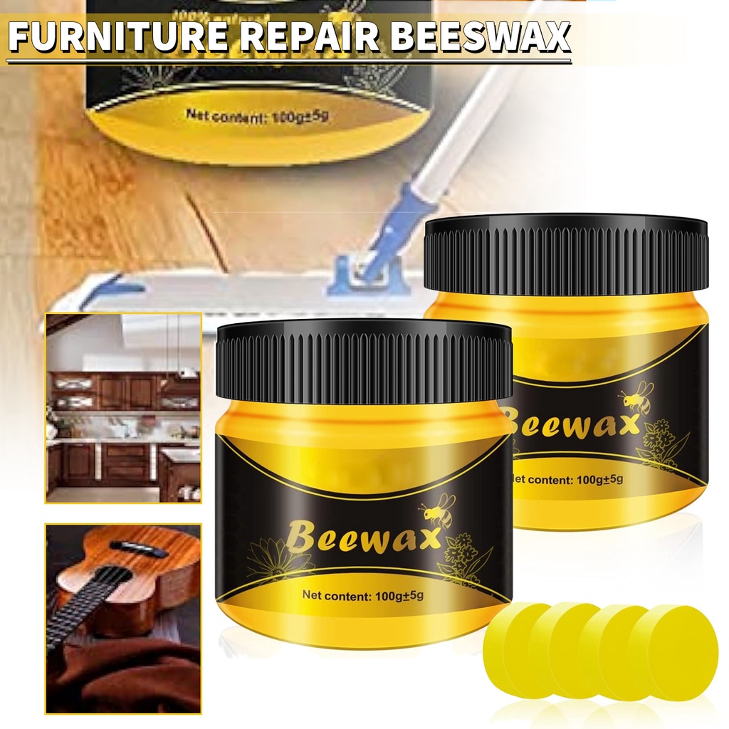 Furniture Bees Wax,3Pcs Furniture Polish Bees Waxing Repair Wood