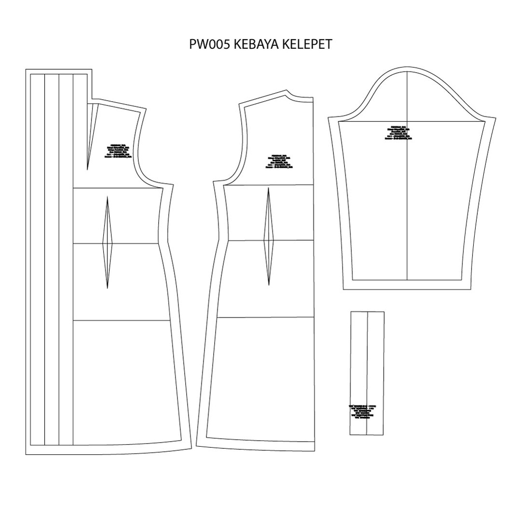 CLOTHES PATTERN - KEBAYA KELEPET - SEWING PATTERNS BY HEEMAS | Shopee ...