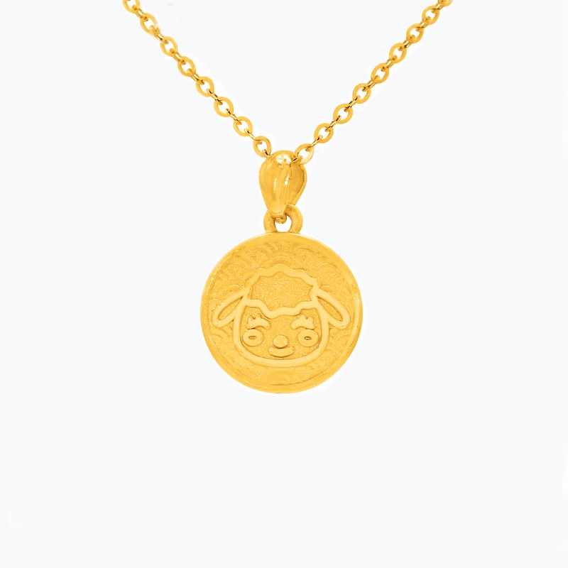 Pure gold 2025 coin necklace