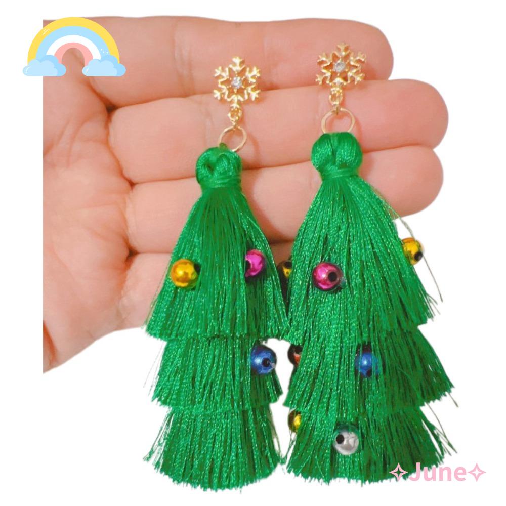 Christmas hot sale tassel earrings