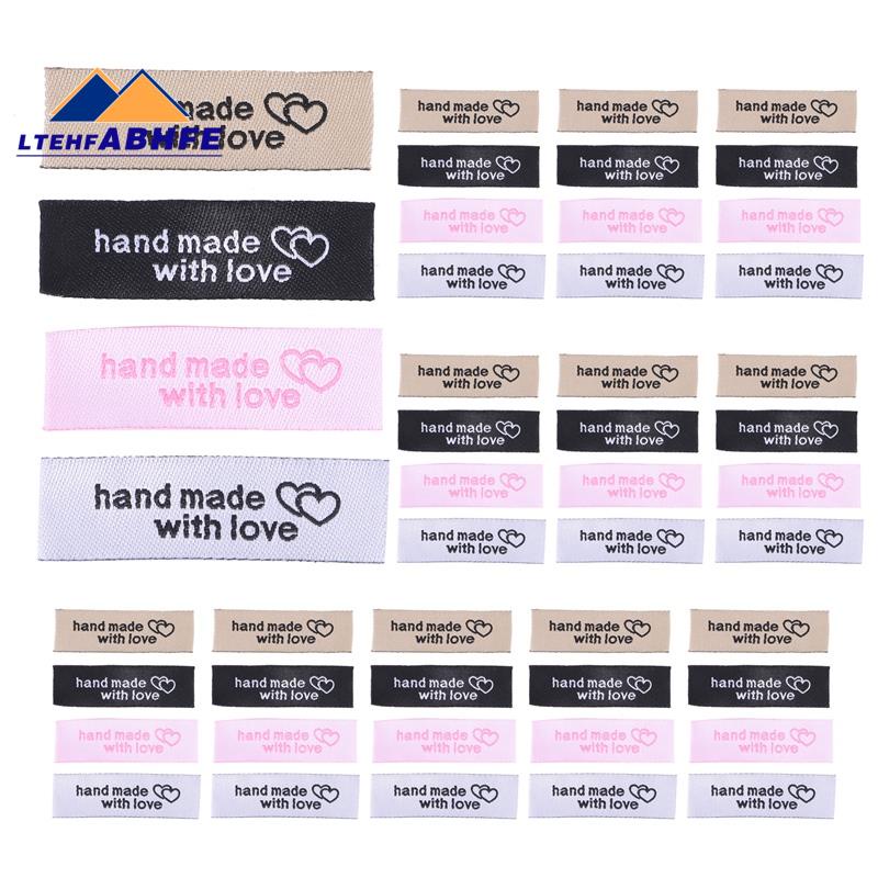 120 Pieces Personalized Sewing Labels Sew on Clothing Labels Handmade ...