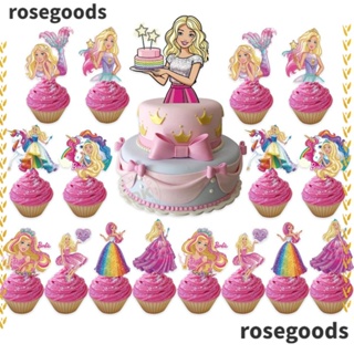 Princess Girl Barbie Birthday Party Decoration Barbie Balloons Background  Supplies Banner Cake Toppers For Baby Shower Girls Toy