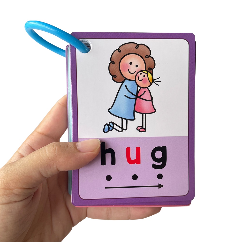 130 English Words CVC Phonics Flash Cards Montessori Educational ...