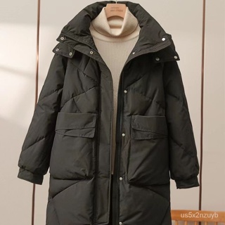 Women Solid Loose Puffer Jacket Winter Korean Chic Oversized