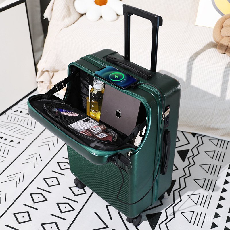 Front Fastening Business Luggage Trolley Case Universal Wheel Men and Women  Boarding 20-Inch Suitcase