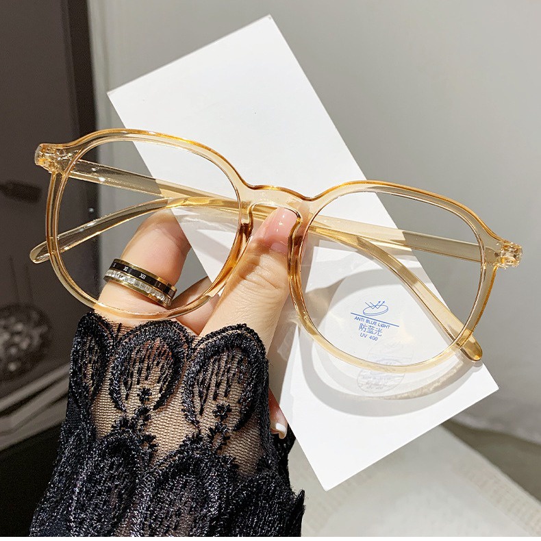 New fashion antiblue light big frame glasses male myopia mirror big