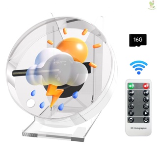 3D Hologram,T40 3D Hologram Projector Advertising Display Fan Wall-mounted  Player 3D Naked Eye LED Photo Video Fan with 224pcs LED Light Beads Remote  Control Sign for Business Shop Store Bars Airport price