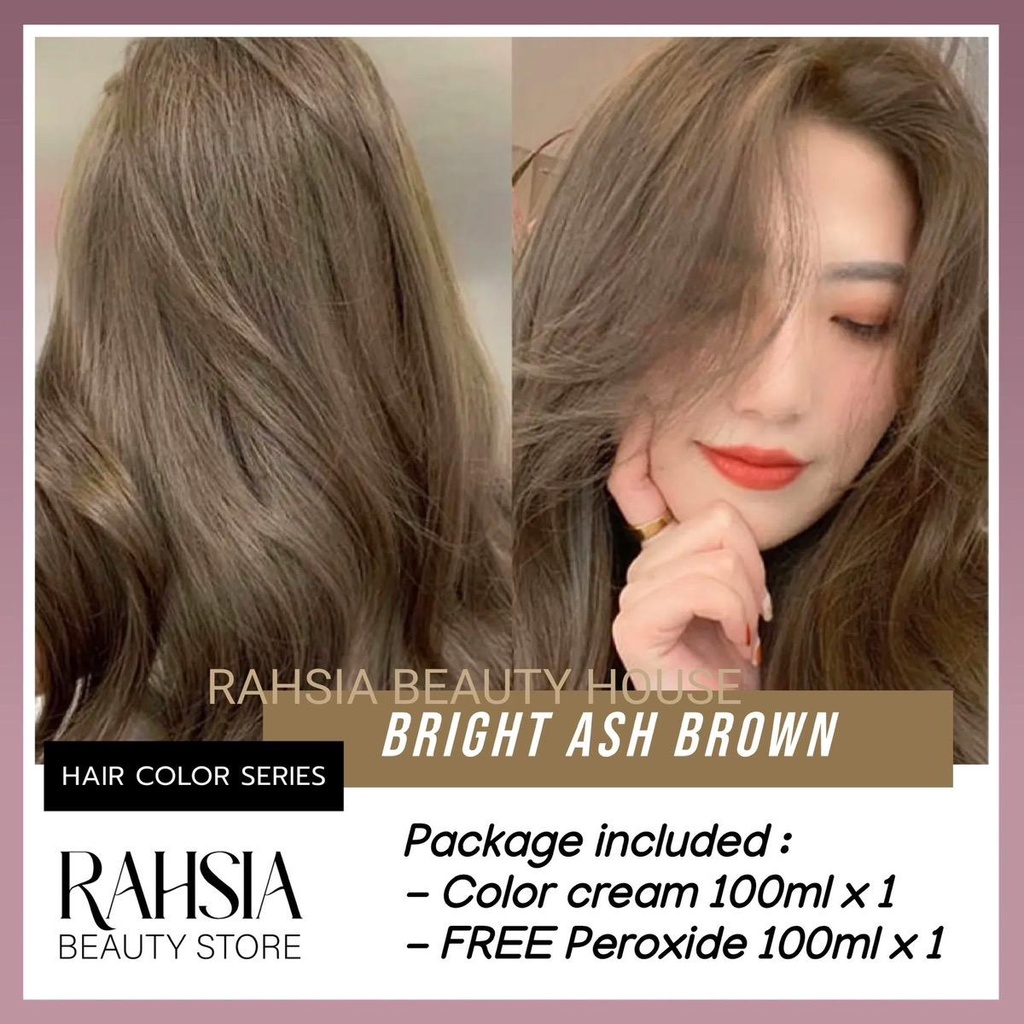 Bright Ash Brown With Peroxide Professional Hair Color Hair Dye Cream ...