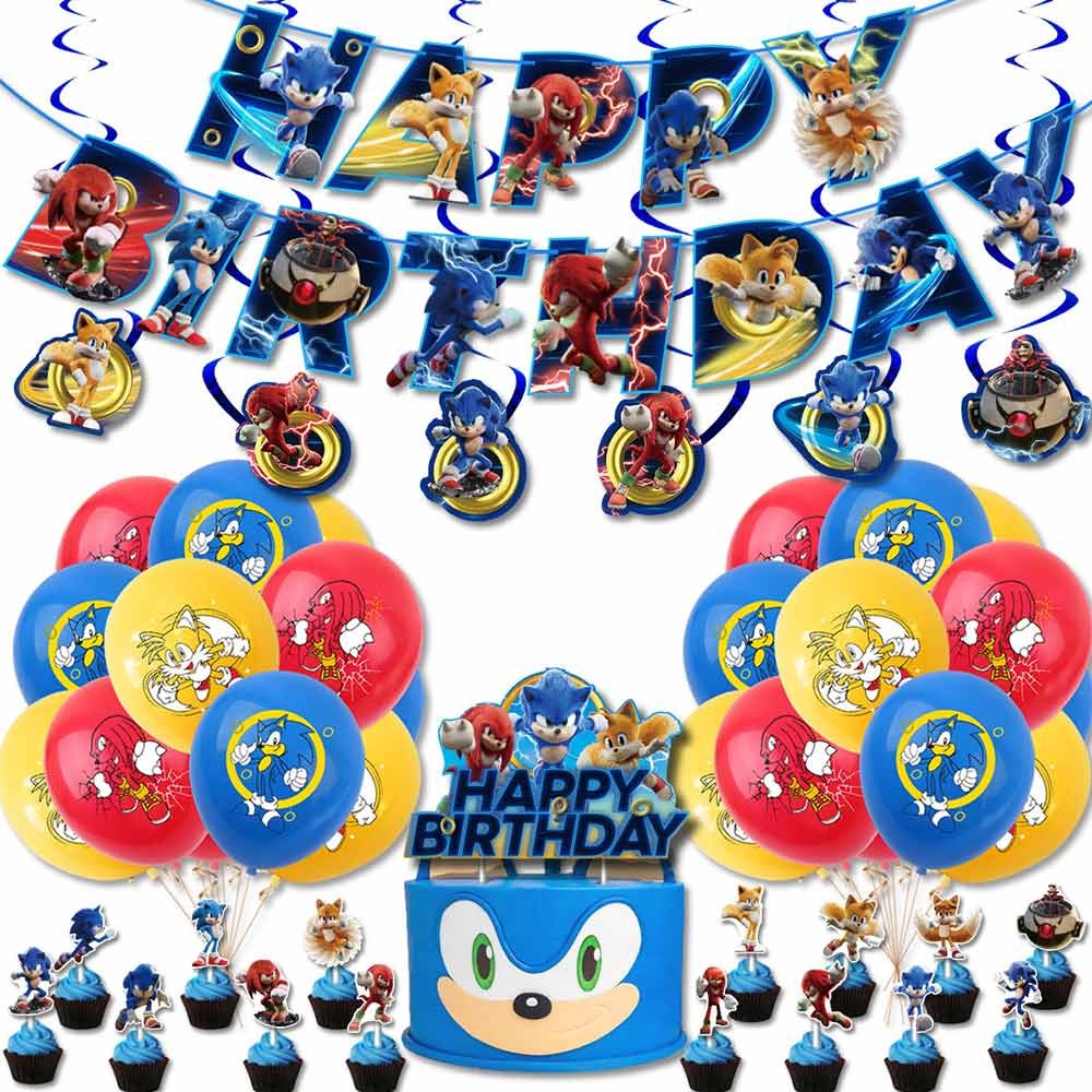 Sonic Birthday Party Supplies, 8PCS Yard Signs With Stakes, Outdoor - View #3