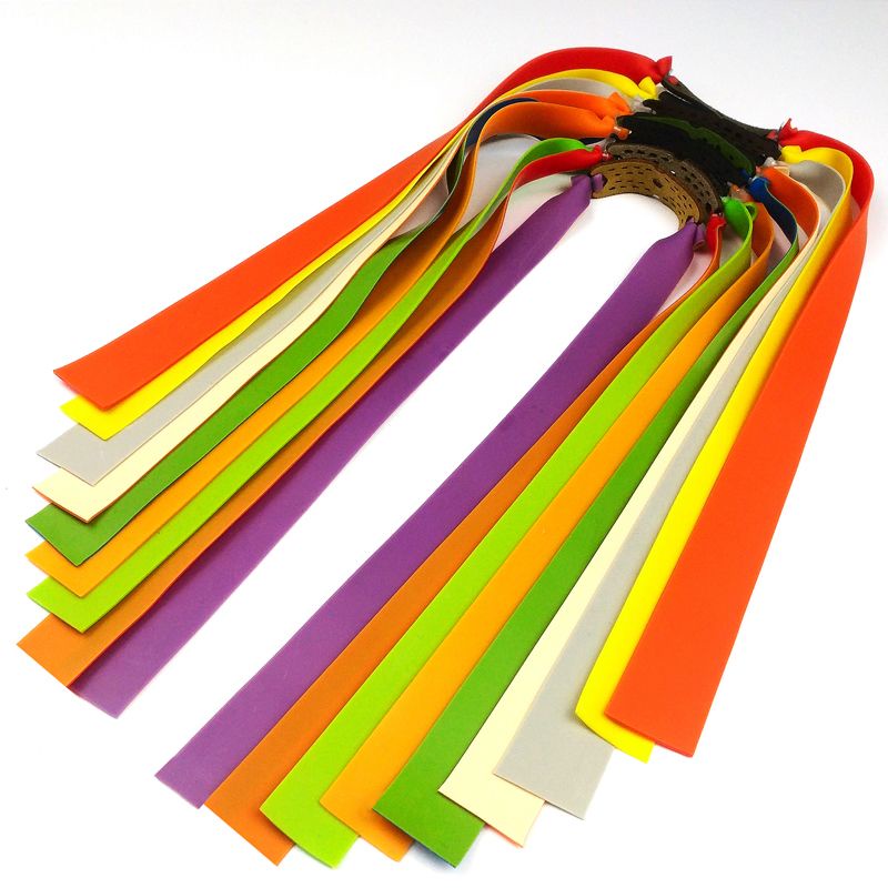 [New Arrivals] Slingshot Flat Rubber Band Set Slingshot Rubber Violent