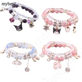 1pc Kuromi Hello Kitty Charms Bracelet Kawaii Kitty Cat Bangle DIY Beads, Art Beads, Crafting Beads Accessories Bracelet for Y2K Girls Jewelry Hand